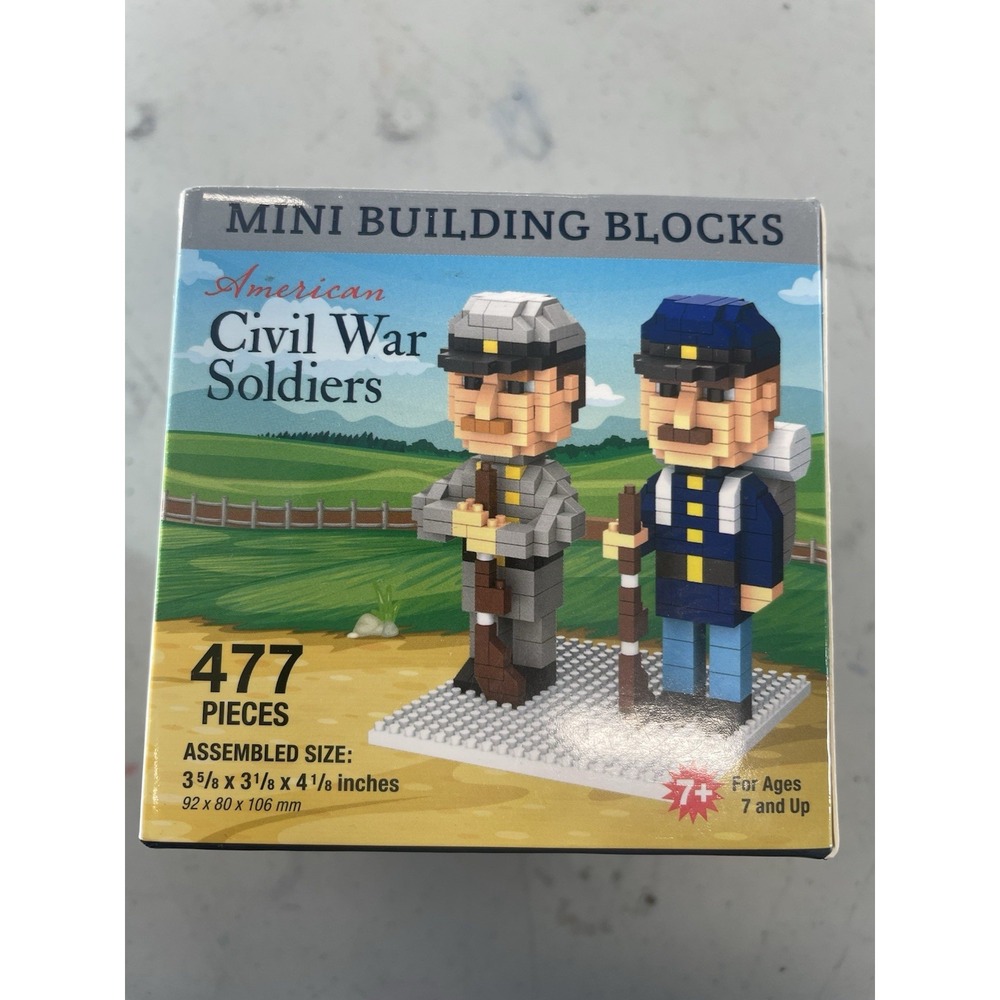 American Civil War Soldiers Mini Building Blocks 477 Pieces Micro Brick Set  7+